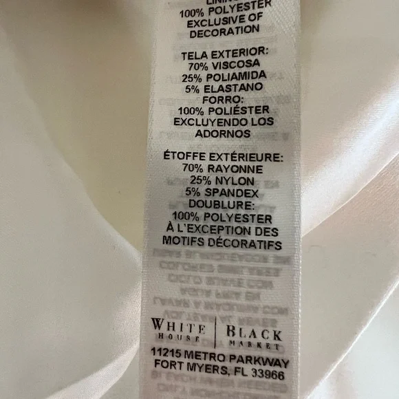 White House Black Market Ivory Blazer with Button Accents - Picture 5 of 6